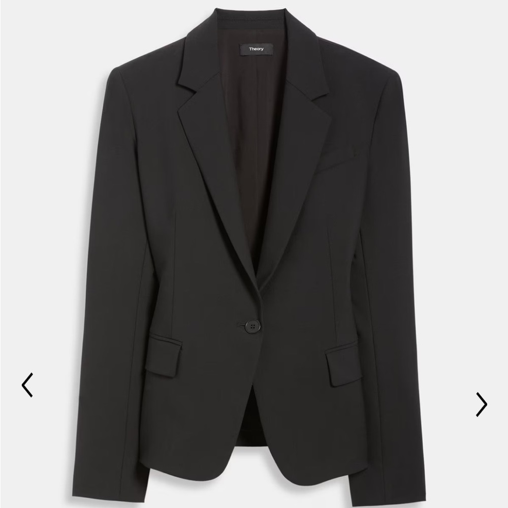 Theory Black Gabe Blazer Size 6
